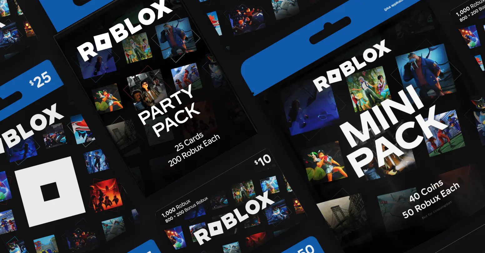 Подарочные карты Roblox с робуксами