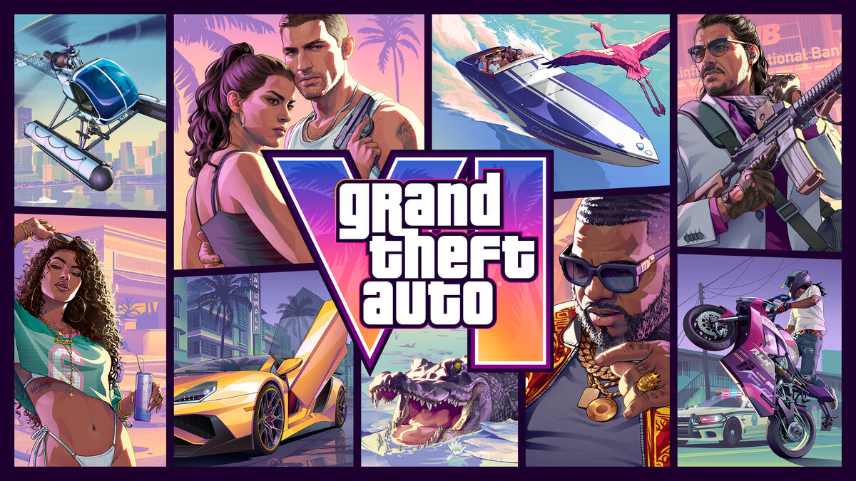Официальный арт GTA 6 с Джейсоном, Люсией и героями Леониды